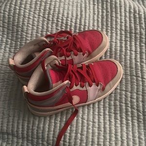 Pink and grey Jordans